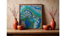 Load image into Gallery viewer, Green Ice Wall Art
